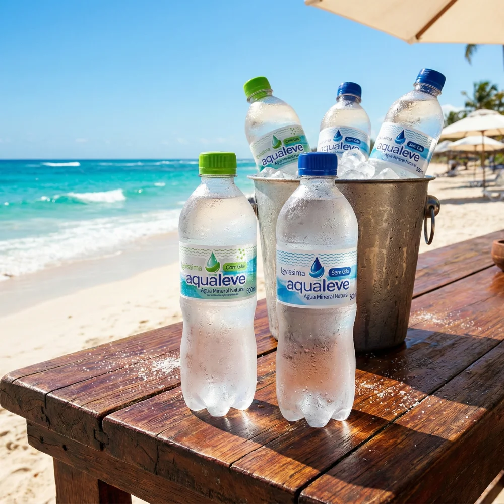 Garrafas de Água Mineral 500ml AquaLeve com e sem gás entrega em Canoas
